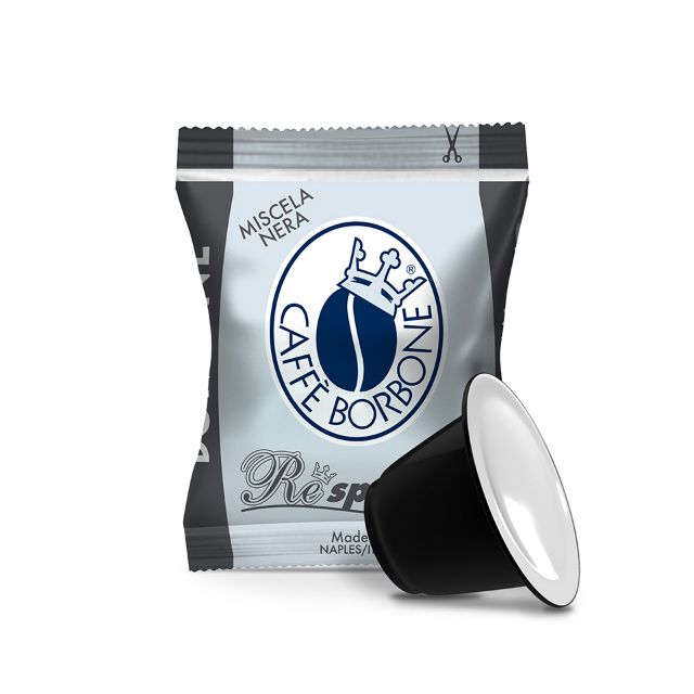 Zeige Details für Kapseln Borbone REspresso Mischung SCHWARZ (100 Kapseln alternativ Nespresso) Bild von Kapseln Borbone REspresso Mischung SCHWARZ (100 Kapseln alternativ Nespresso)