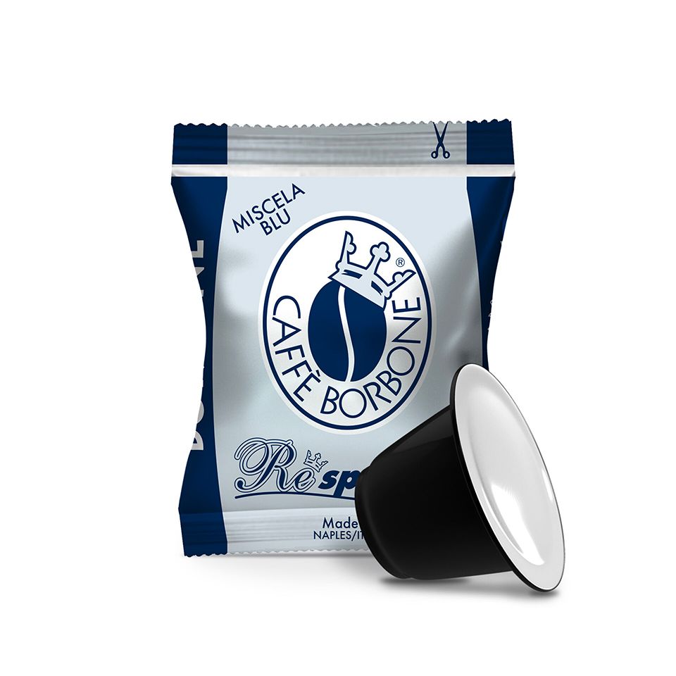 Bild von 100 Kapseln REspresso Kaffee Borbone  Mischung BLU kompatibel mit Nespresso (100 Kapseln alternativ Nespresso)