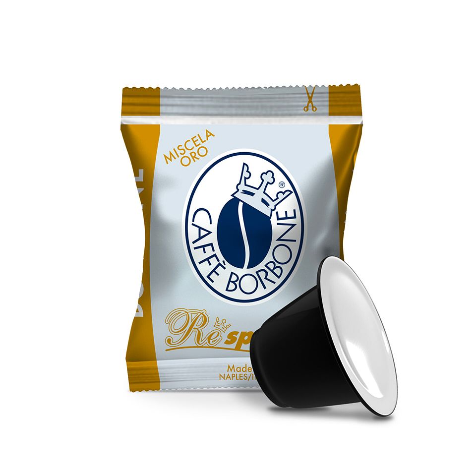 Bild von 100 Kapseln  Kaffee Borbone REspresso Mischung ORO kompatibel mit Nespresso Nespresso (100 Kaffeekapseln)