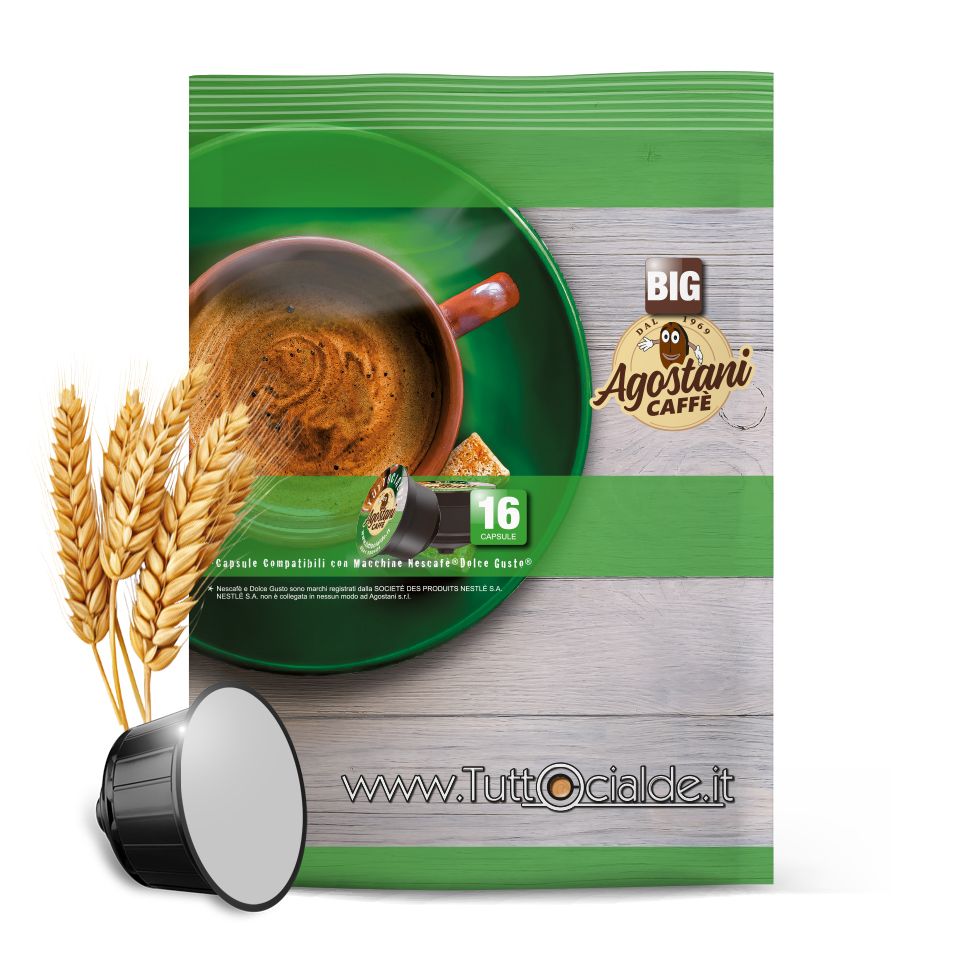 Bild von  16 Kapseln Agostani BIG Gerste kompatibel Nescafè Dolce Gusto