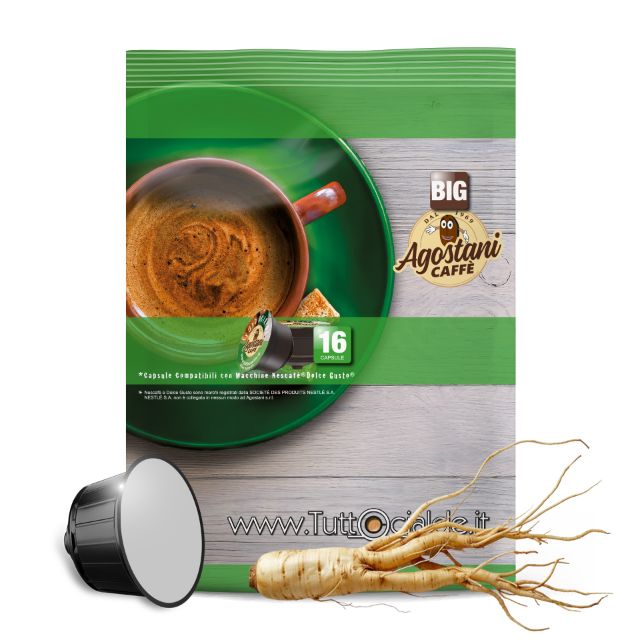 Zeige Details für 16 Kapseln Agostani Big Ginseng kompatibel Nescafè Dolce Gusto       Bild von 16 Kapseln Agostani Big Ginseng kompatibel Nescafè Dolce Gusto