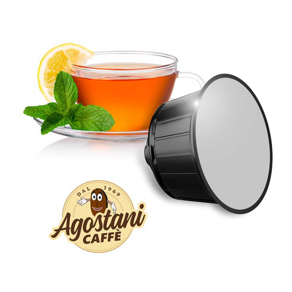 Bild von 16 Capsule Agostani Big The al Limone Amaro compatibili Nescafé Dolce Gusto
