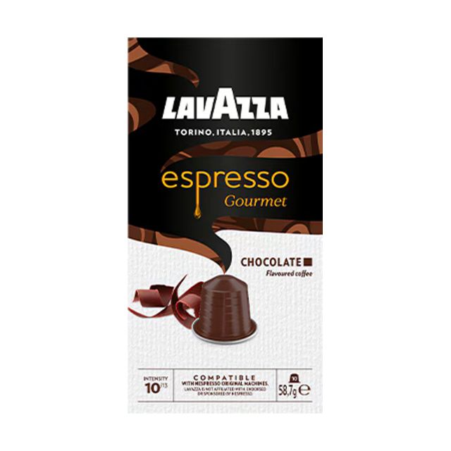 Bild von 10 Aluminium Kaffeekapseln Lavazza Espresso Gourmet CHOCOLATE Nespresso kompatibel