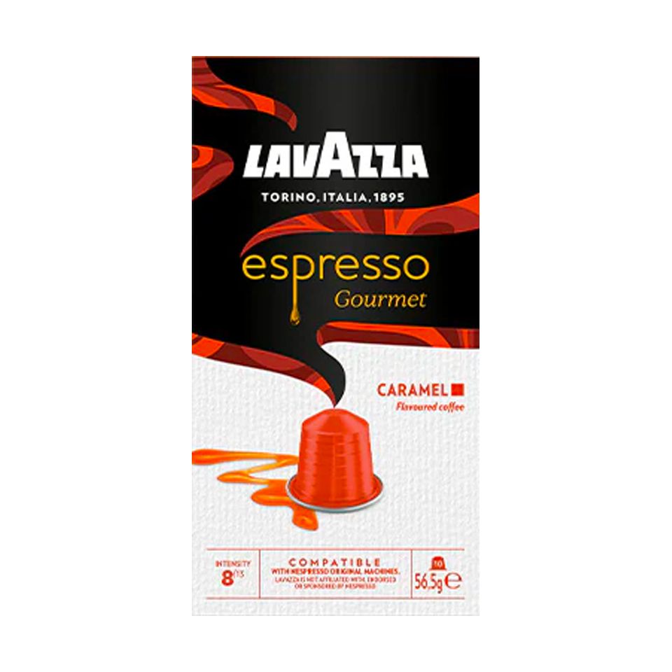 Bild von 10 Aluminiumkapseln Kaffee Lavazza Espresso Gourmet CARAMEL kompatibel Nespresso