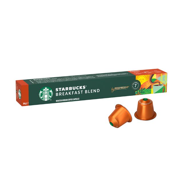 Bild von 10 STARBUCKS® Breakfast Blend by Nespresso® Kapseln, für Espresso-Kaffee