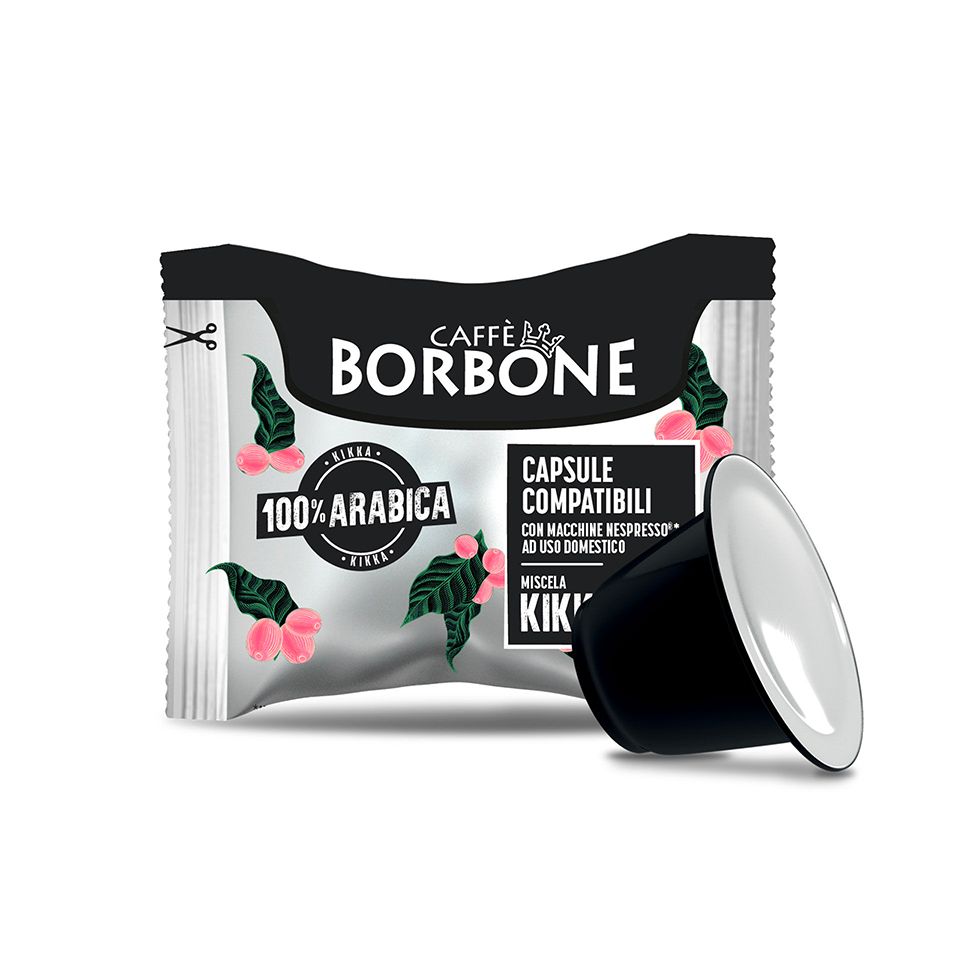 Bild von 50 Capsule Caffè Borbone Kikka 100% Arabica compatibili Nespresso
