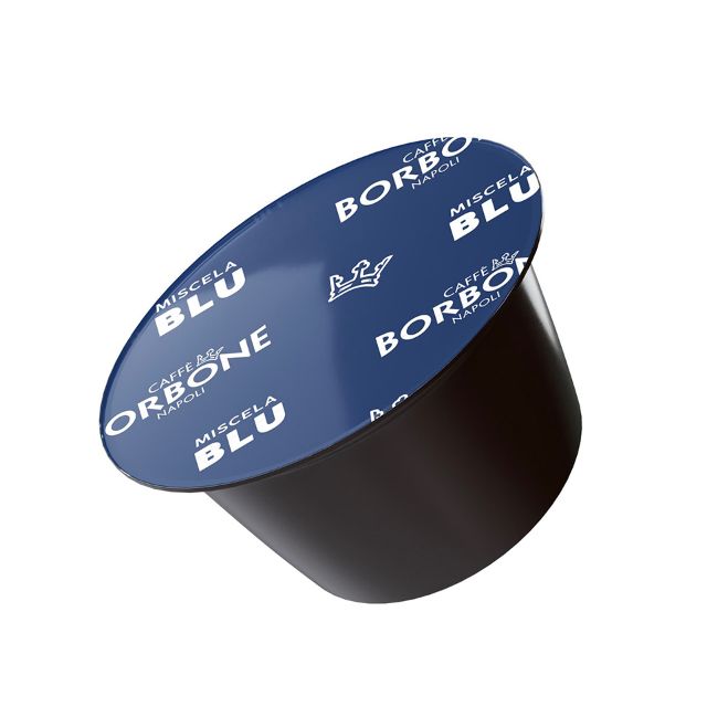 Bild von 90 Caffè Borbone Kapseln Kaffeemischung BLAU kompatibel Nescafè Dolce Gusto 