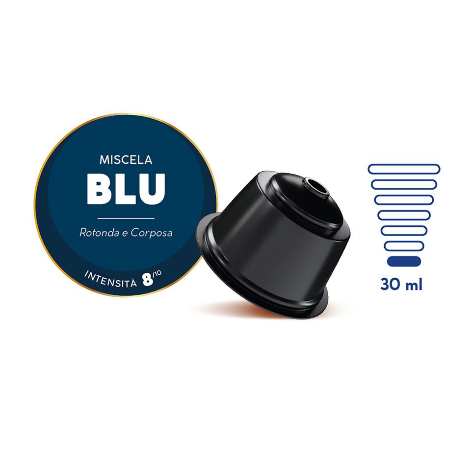 Bild von 90 Caffè Borbone Kapseln Kaffeemischung BLAU kompatibel Nescafè Dolce Gusto 