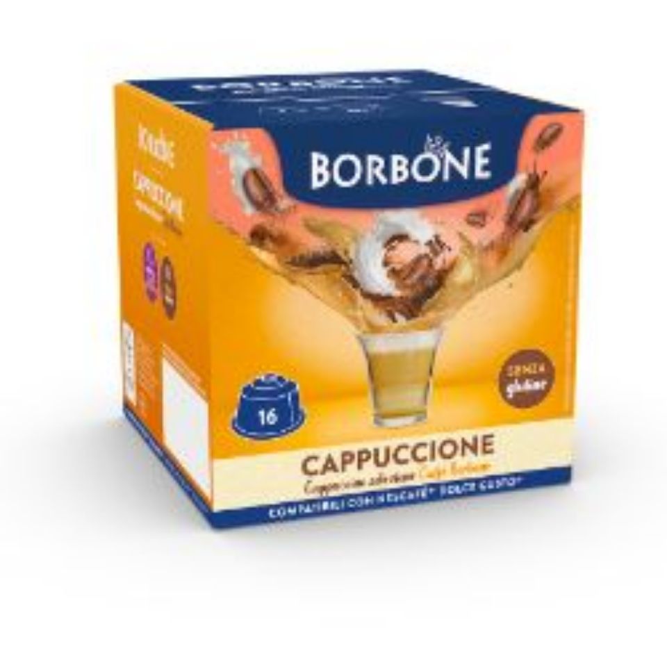 Bild von 16 Borbone-Kapseln, kompatibel mit Nescafè Dolce Gusto-Maschinen, CAPPUCCINO-GESCHMACK, CAPPUCCINO