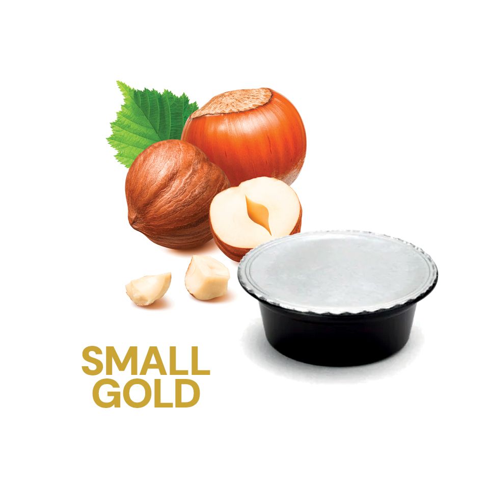 Bild von 16 Kapseln cappuccino Aroma Haselnuss Agostani Small Gold kompatibel Lavazza a Modo Mio