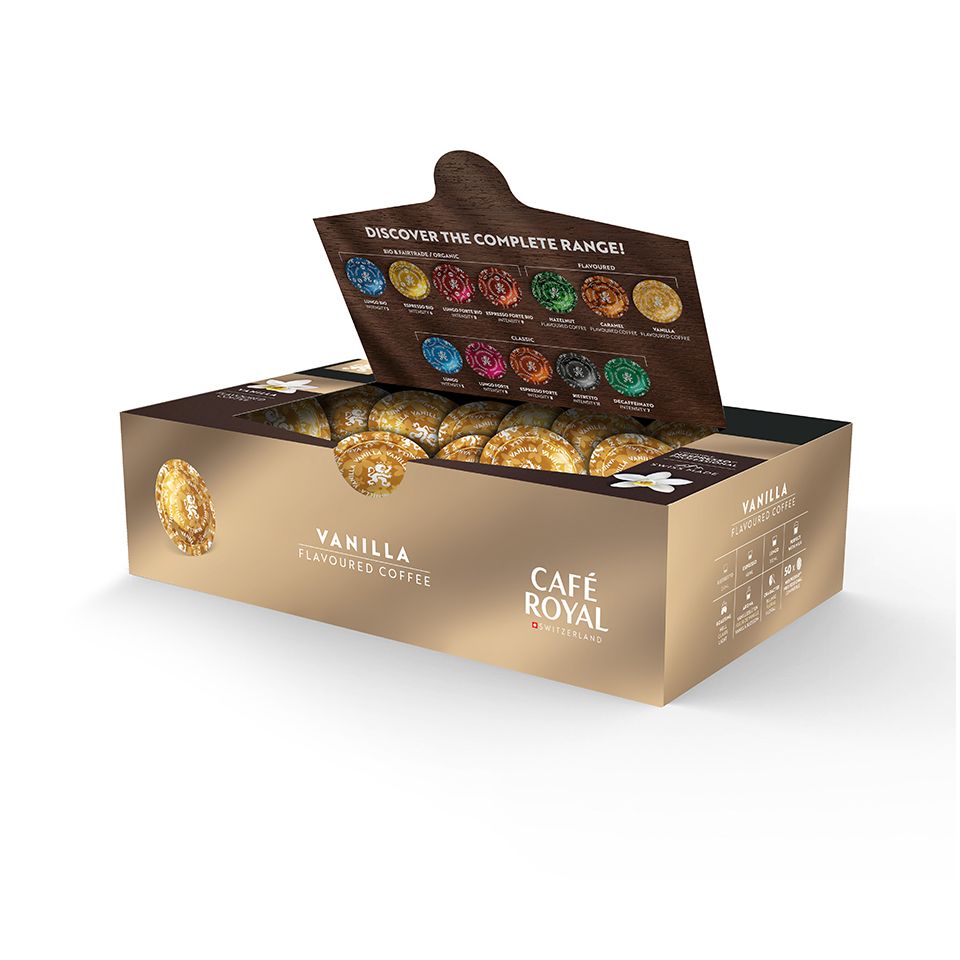 Bild von 50 Kapseln caffè Espresso VANILLE kompatibel Nespresso Professional