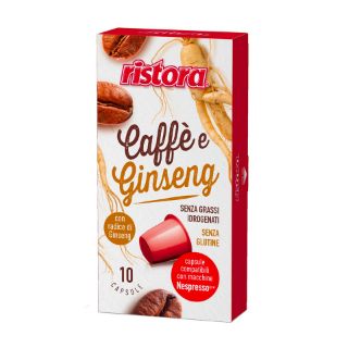 Bild von 10 Ristora Kapseln Kaffee und Ginseng Nespresso kompatibel 