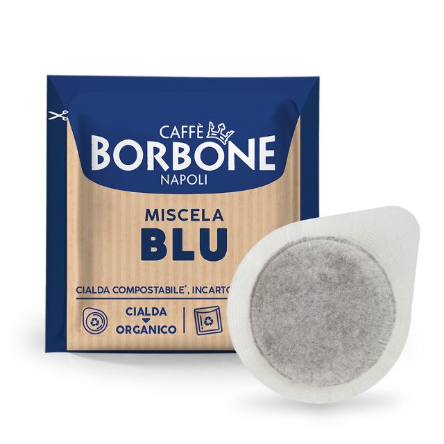 Bild von 150 ESE Kaffeepads 44 mm caffè Borbone Mischung  BLAU