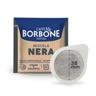 Bild von 100 Cialde caffè Borbone miscela NERA filtrocarta  38 mm 