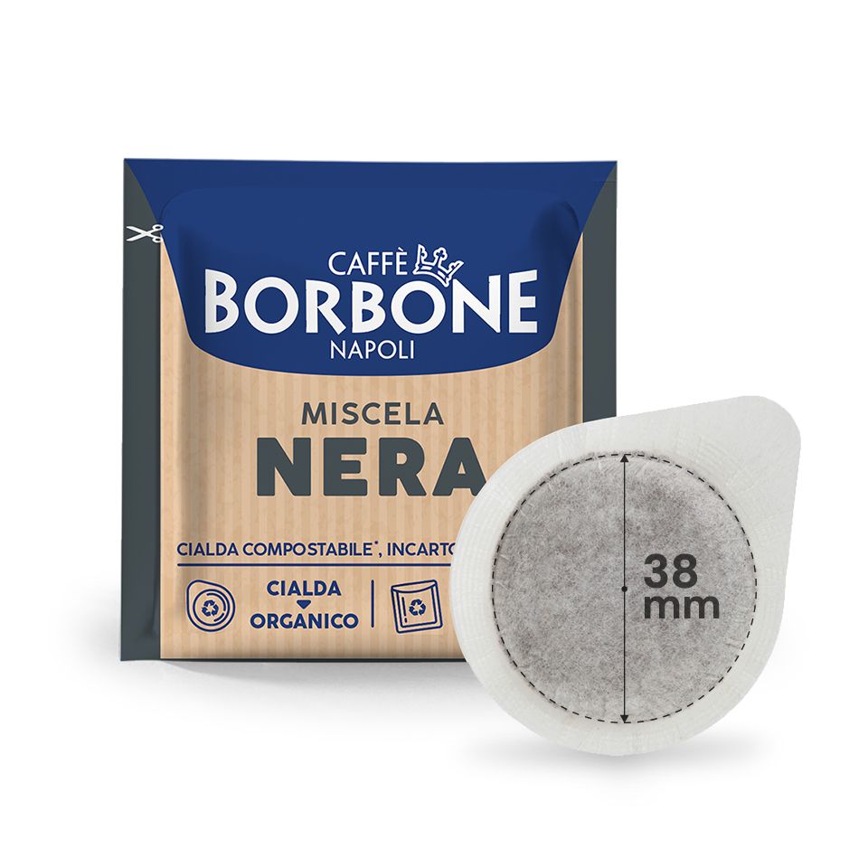 Bild von 100 Cialde caffè Borbone miscela NERA filtrocarta  38 mm 