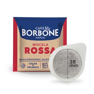 Bild von 100 Cialde caffè Borbone miscela ROSSA filtrocarta  38 mm  