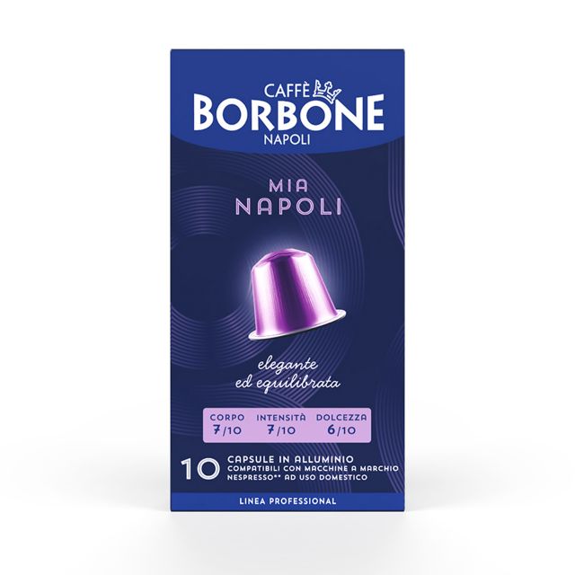 Bild von 100 Aluminiumkapseln Caffè Borbone Mischung MIA NAPOLI kompatibel mit Nespresso