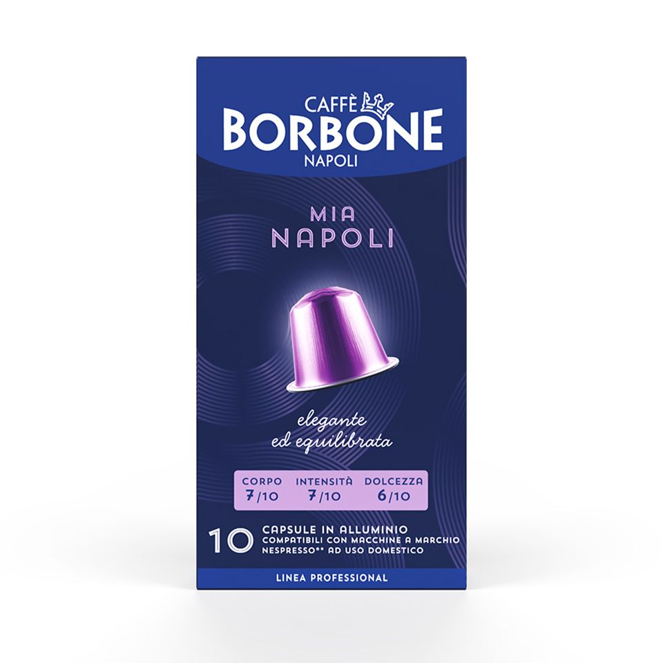 Bild von 100 Aluminiumkapseln Caffè Borbone Mischung MIA NAPOLI kompatibel mit Nespresso