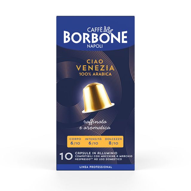 Bild von 100 Aluminiumkapseln Caffè Borbone Mischung CIAO VENEZIA kompatibel mit Nespresso