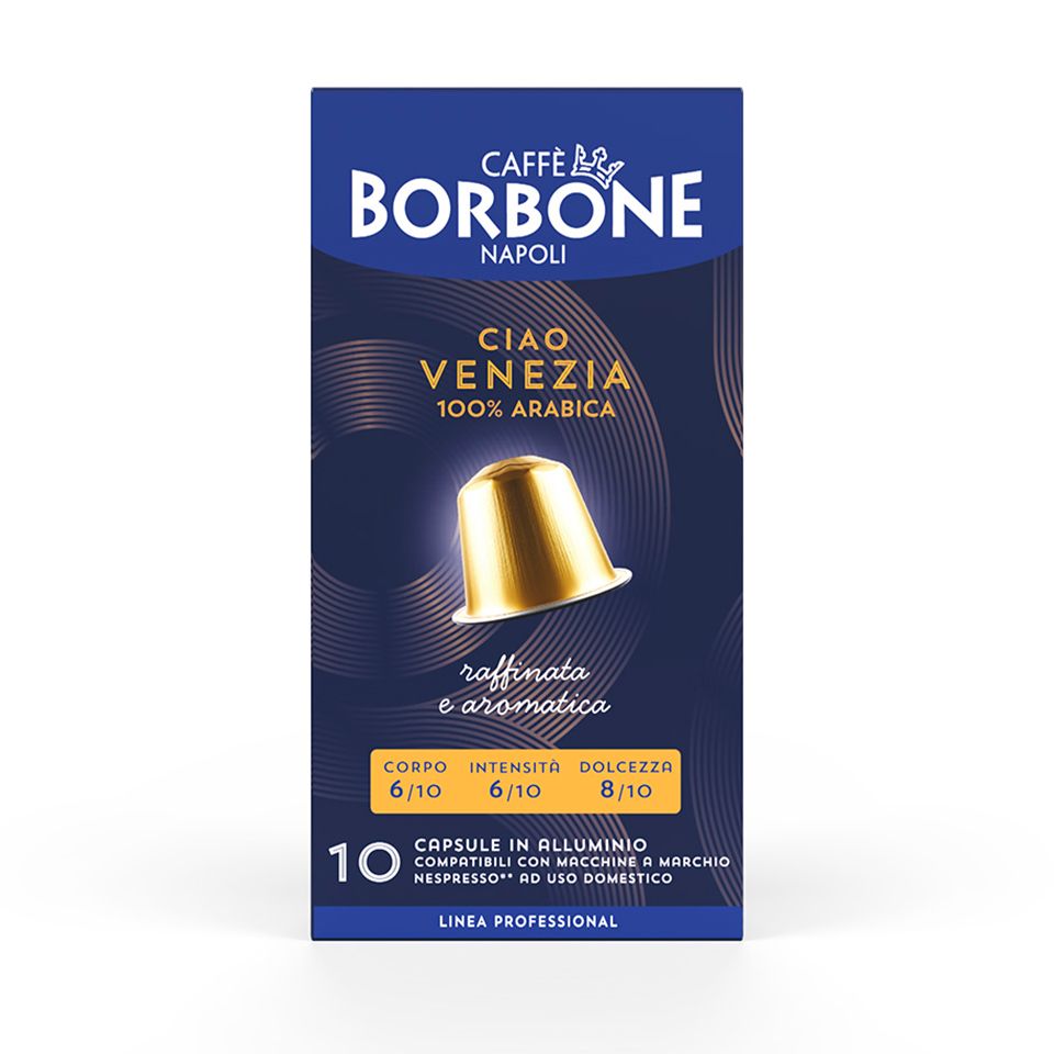 Bild von 100 Aluminiumkapseln Caffè Borbone Mischung CIAO VENEZIA kompatibel mit Nespresso