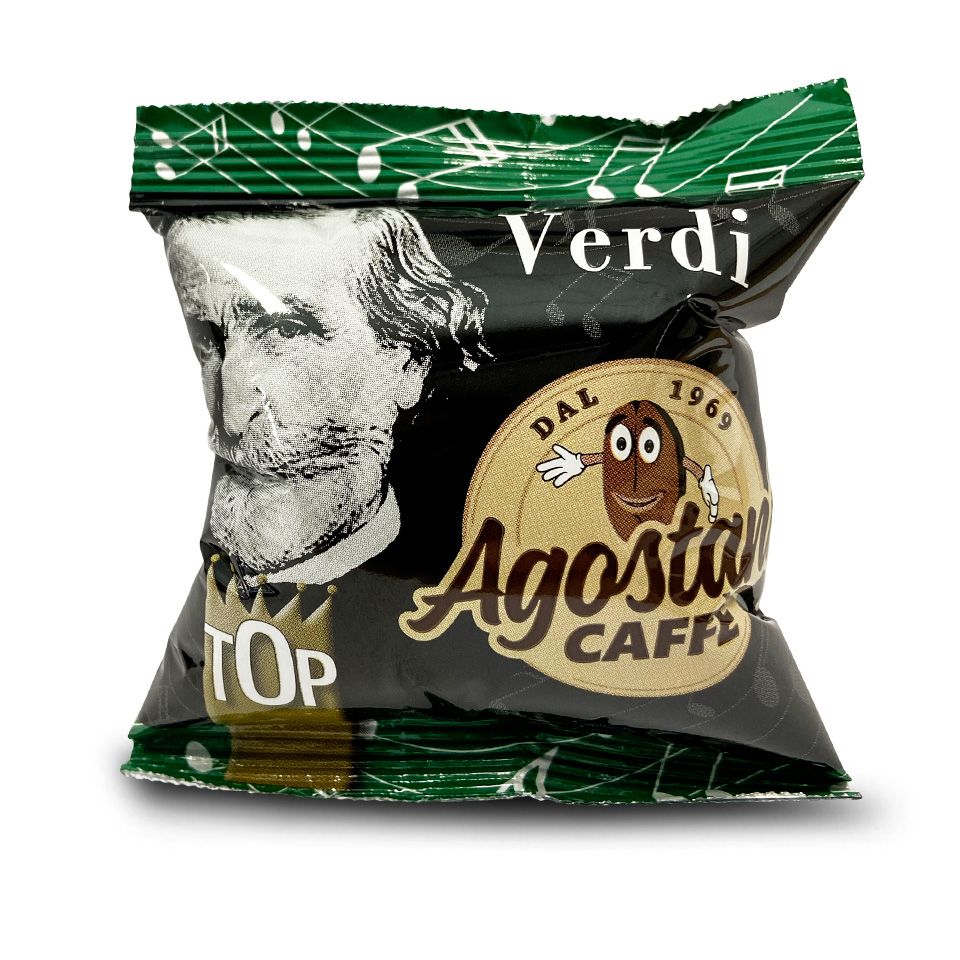 Bild von 50 Kaffeekpaseln Agostani Verdi kompatibel Kaffeemaschinen Lavazza BLUE und Lavazza In Black