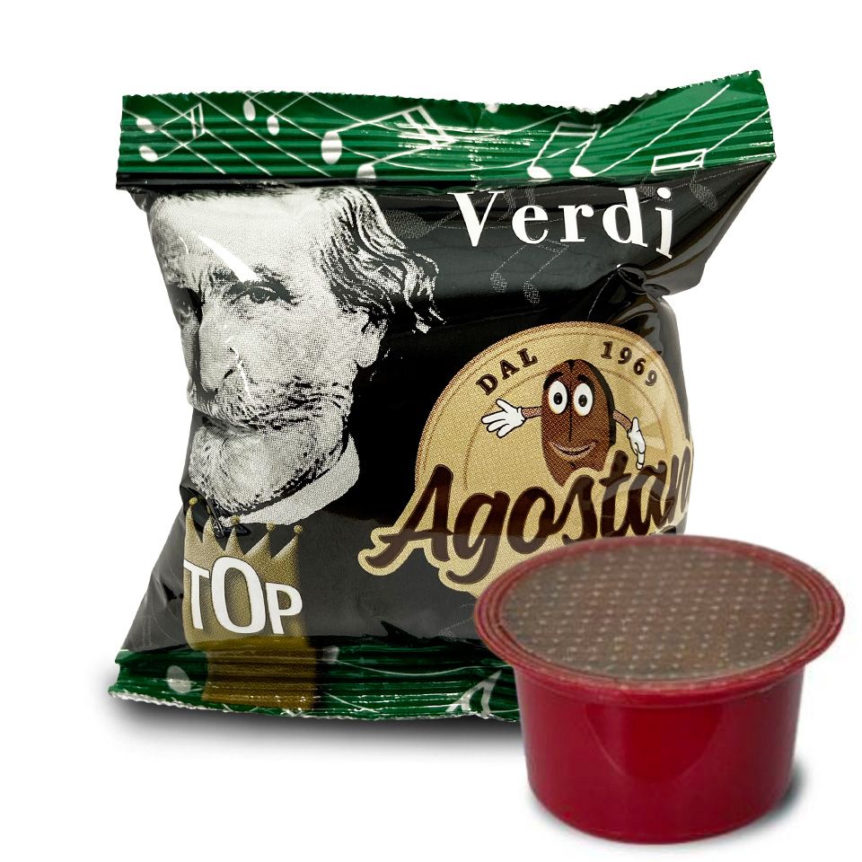 Bild von 50 Kaffeekpaseln Agostani Verdi kompatibel Kaffeemaschinen Lavazza BLUE und Lavazza In Black