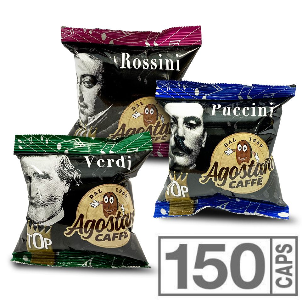 Bild von Neues START-ANGEBOT: 150 Kaffeekapseln Agostani TOP- MIX, kompatibel mit Lavazza BLUE und Lavazza In Black