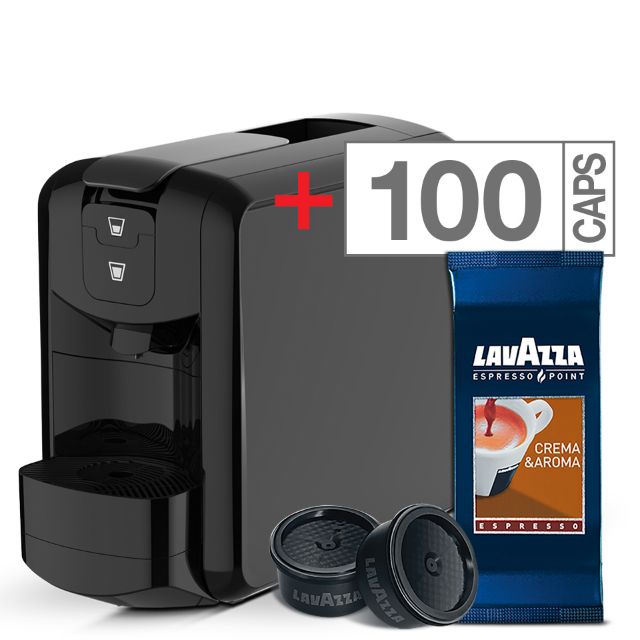 Bild von Angebot: Lavazza EP Mini Kaffeemaschine + 300 Kapseln Cremoso Lavazza Espresso Point