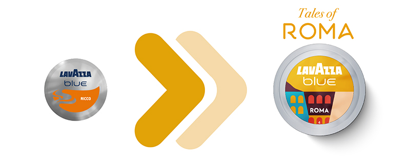 Lavazza hat die Ricco-Mischung durch die Tales Of Roma-Kapsel ersetzt.