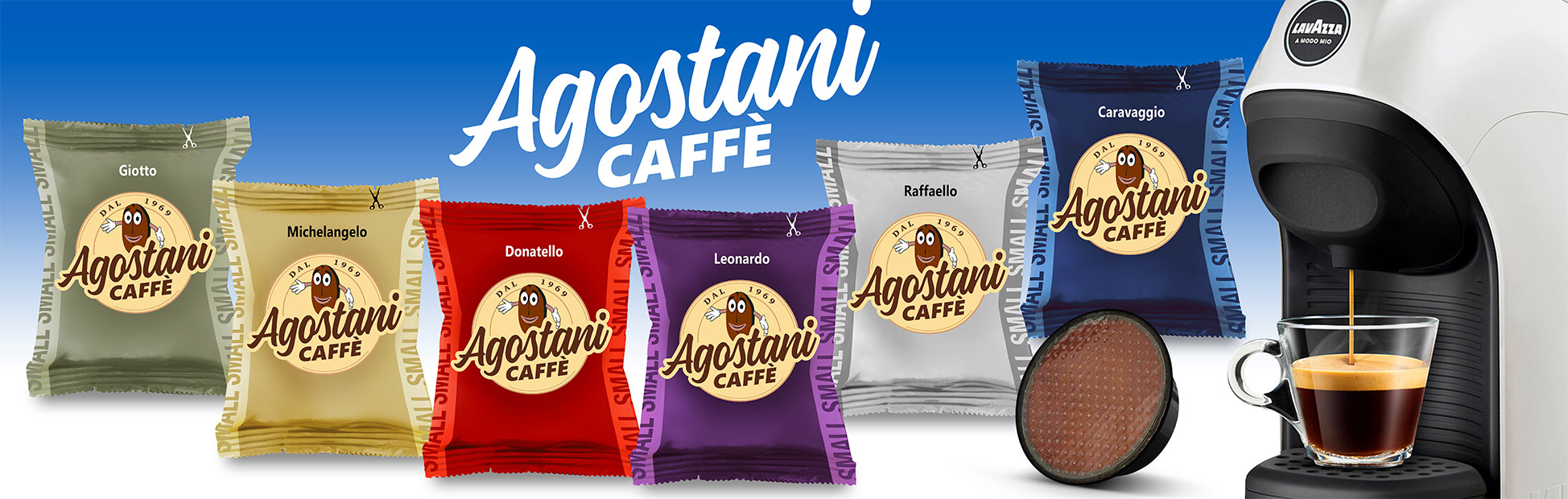 Agostani Kaffeekapseln kompatibel mit Lavazza A Modo Mio