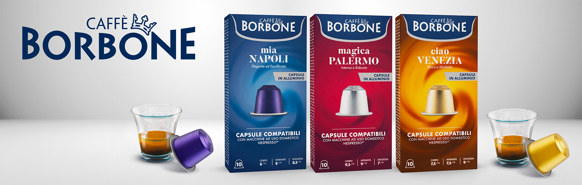 Aluminiumkapseln Caffè Borbone kompatibel mit Nespresso Aluminiumkapseln Caffè Borbone kompatibel mit Nespresso