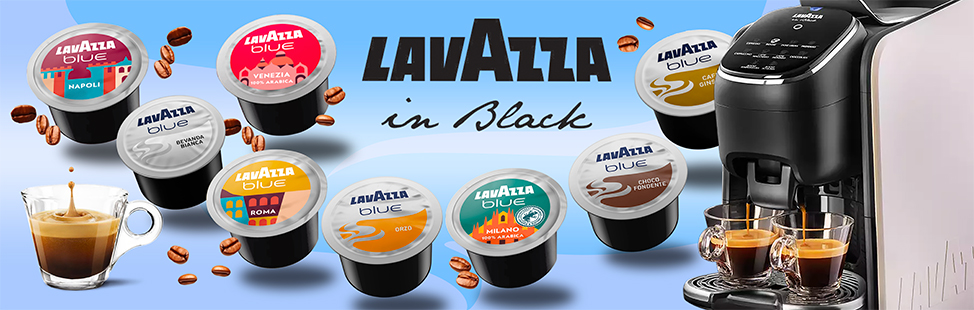 Capsule lavazza in black