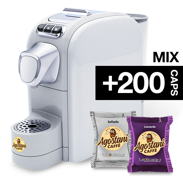 Macchina caffè Agostani Small-Cup Bianca Kaffeemaschine