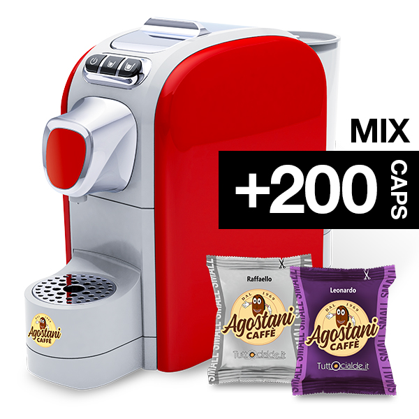 Macchina caffè Agostani Small-Cup Rossa Kaffeemaschine